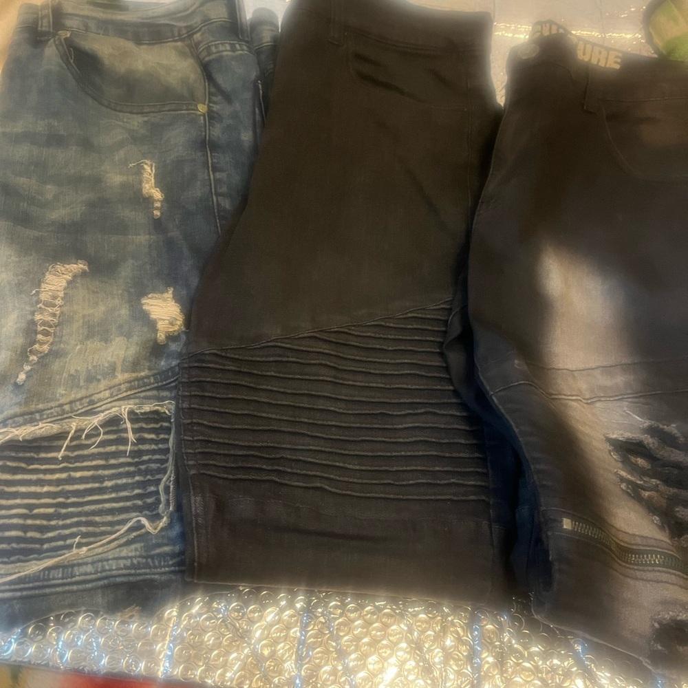 Men's Biker Jeans Collection (4) - Embellish, One Culture, Waimea, F21(Sz34-36)